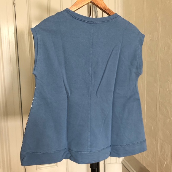 ANTHROPOLOGIE (Akemi & Kin) Short Sleeved Top with embroidery and sequin - Picture 3 of 7